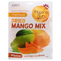 Фрукты сушеные Filipino Sun манго сушеное (зеленое и желтое) 100 гр набор 2 пачки