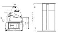 Холодильная витрина Полюс G85 SM 1,5-1 (ВХС-1,5 Полюс ЭКО)