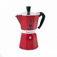 Гейзерная кофеварка Bialetti Moka Express 6 порций красная СЛ