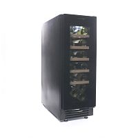 Винный шкаф CellarPrivate встраиваемый, однокамерный на 20 бутылок (CP020-1TBH) в черном цвете со ск